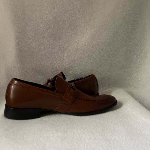 Steve Madden Size 10 1/2 Brown Leather Slip On Mens Shoes - Picture 9 of 16